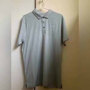 Puma - Golf Polo - Gray/Blue - Size L